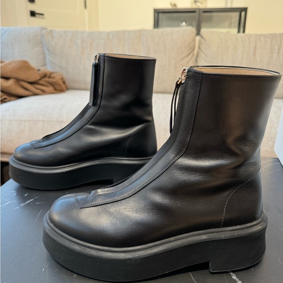 The Row Zippered Platform Combat Boots - Picture 11 of 11